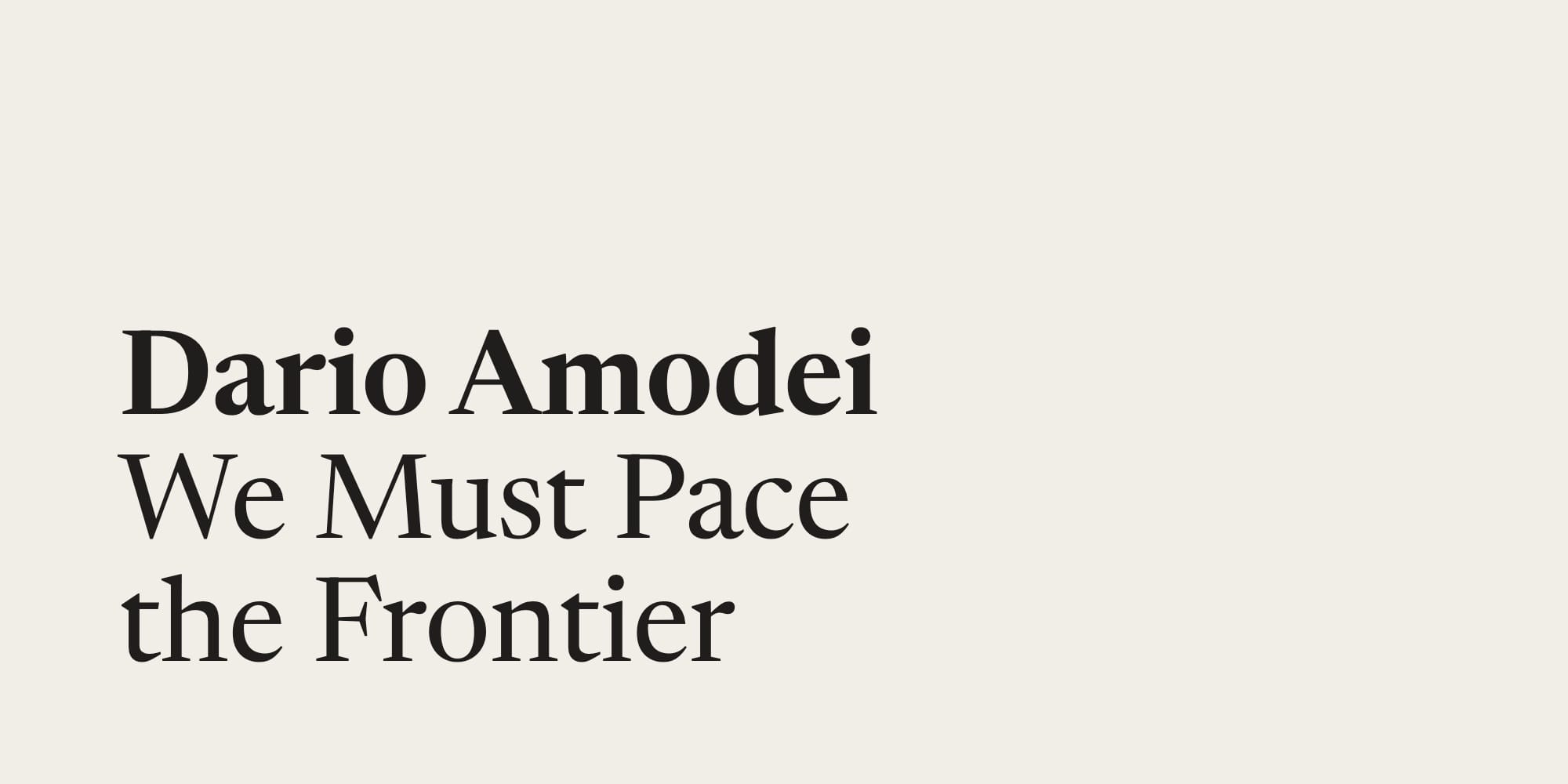Anthropic 執行長 Dario Amodei 專題封面