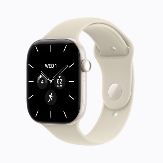 Apple Watch Series 12 珍珠白陶瓷錶殼搭配暖沙色運動錶帶