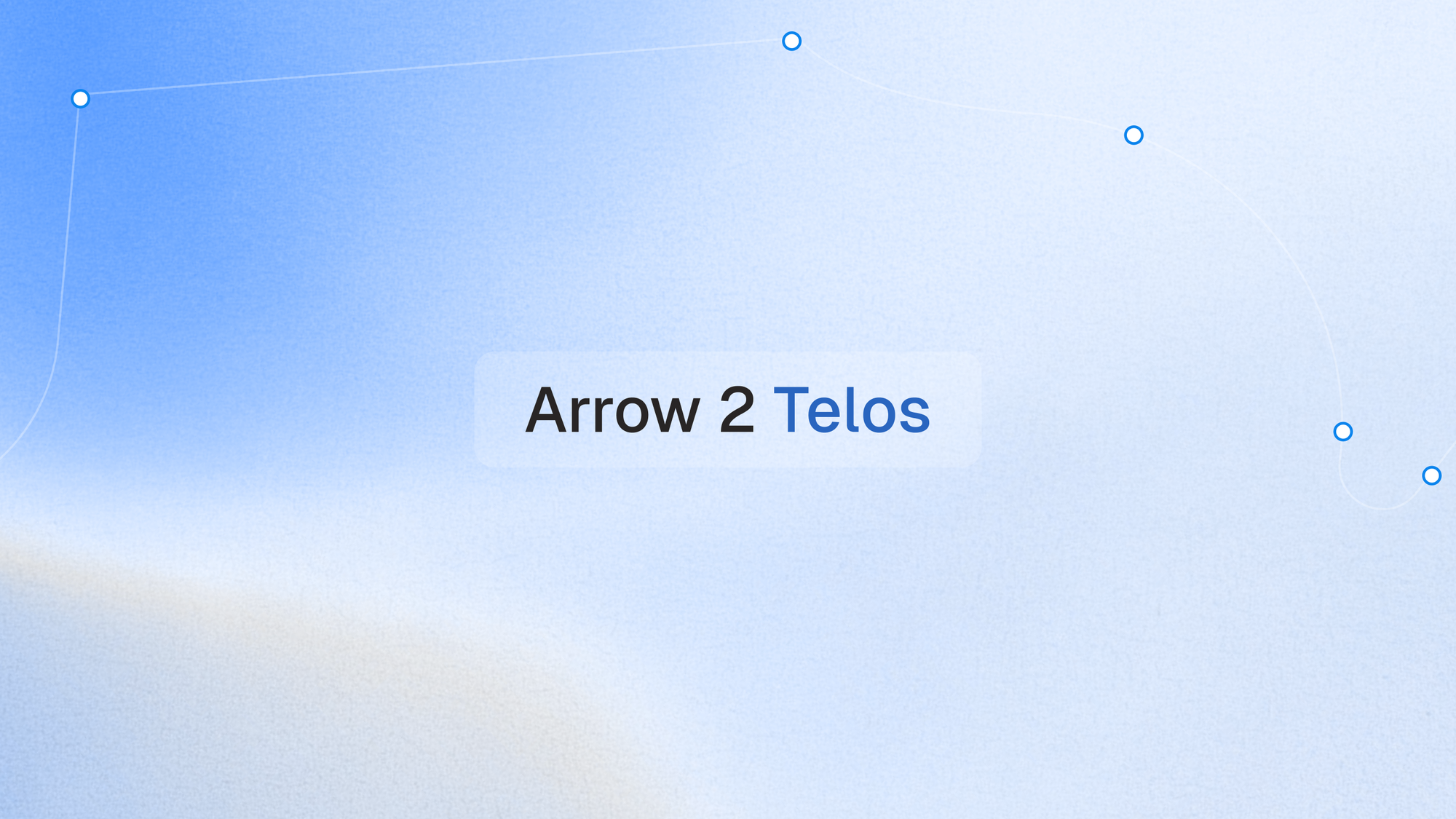 Arrow 2 Telos 旗艦藝術視覺