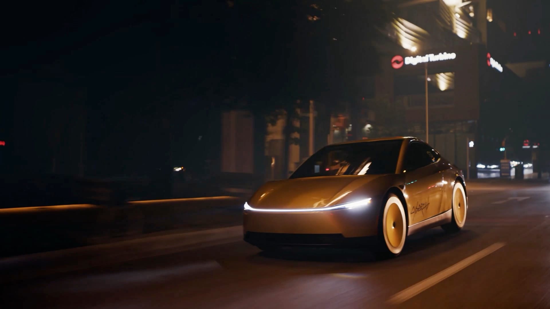 Cybercab 無後視鏡與無後窗的流線車尾設計