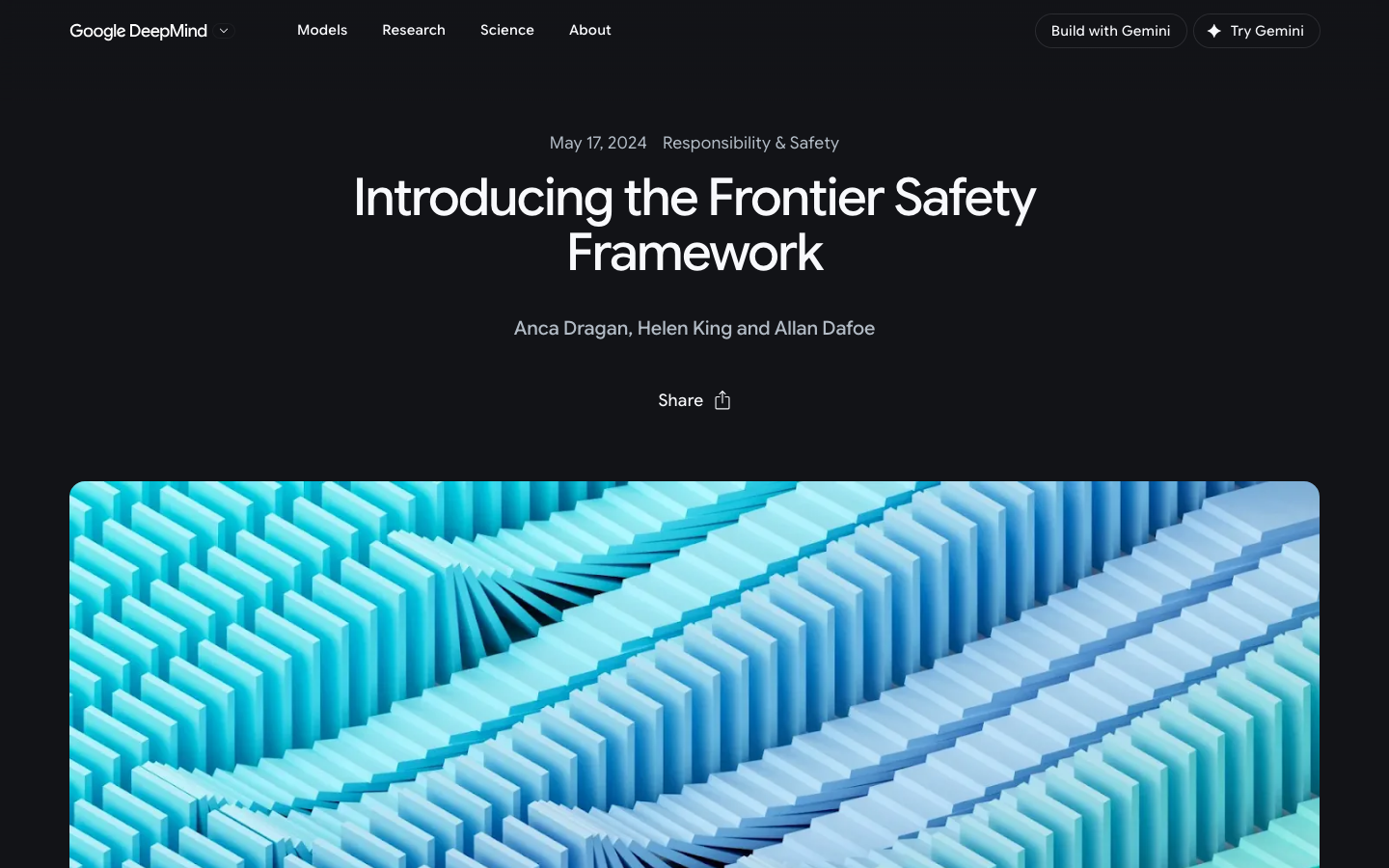 Google DeepMind Frontier Safety Framework 官方安全架構圖