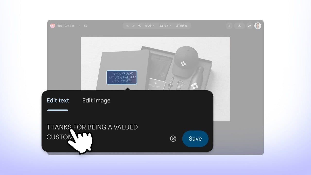 Google Pics 製作社群、商品概念與活動視覺的官方示意