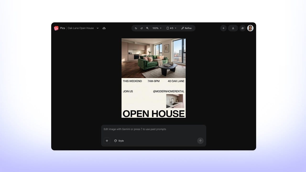 Google Pics 選取個別物件並用 AI 修改圖片的官方介面