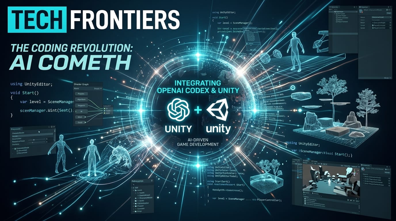OpenAI Codex 與 Unity 官方聯手打造 AI 遊戲開發新範式主視覺