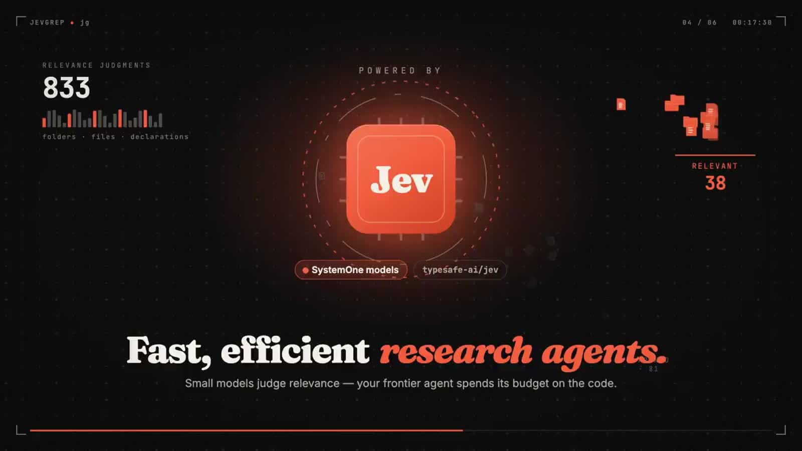 jevgrep demo 顯示自然語言查詢與相關原始碼輸出