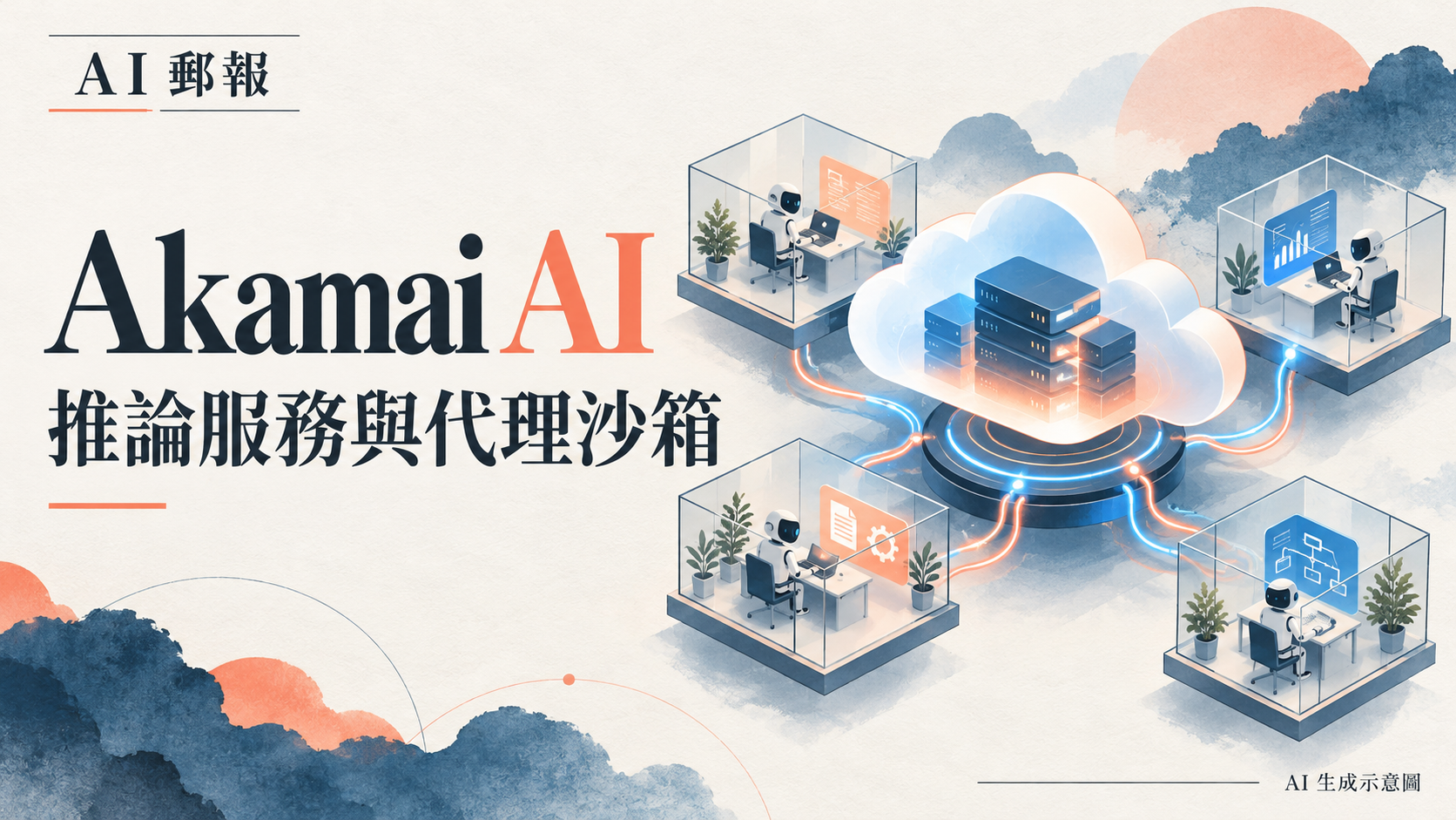 Akamai Inference 與 Agent Sandbox 測試版:AI 模型服務和代理隔離怎麼用?,AI 郵報 AI 生成主題示意封面