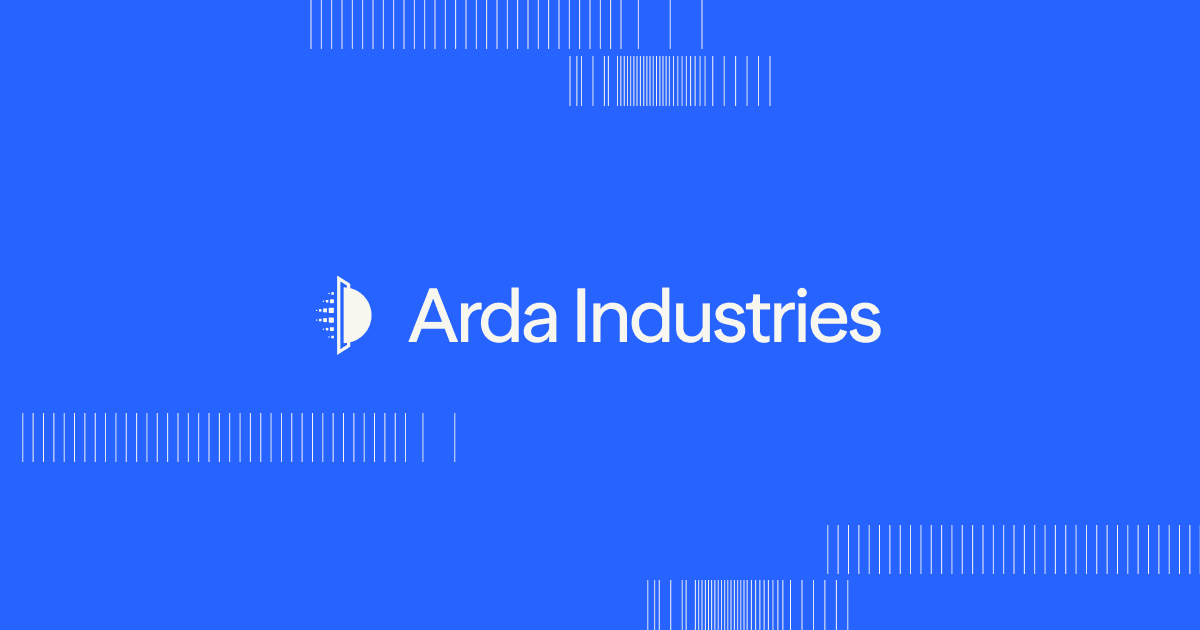 Arda Industries 官方品牌與製造 AI 網站分享圖