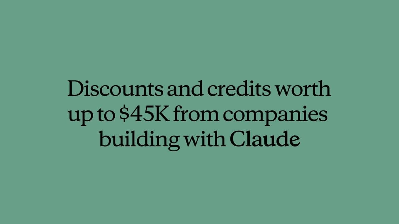 Claude Startups 原始展示影片 4.5 秒畫面