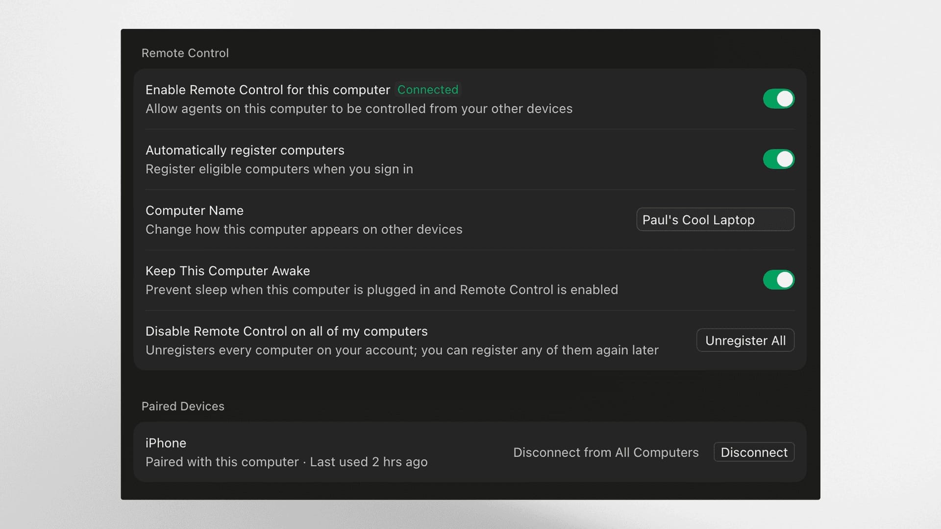 Cursor iOS 的遠端控制介面