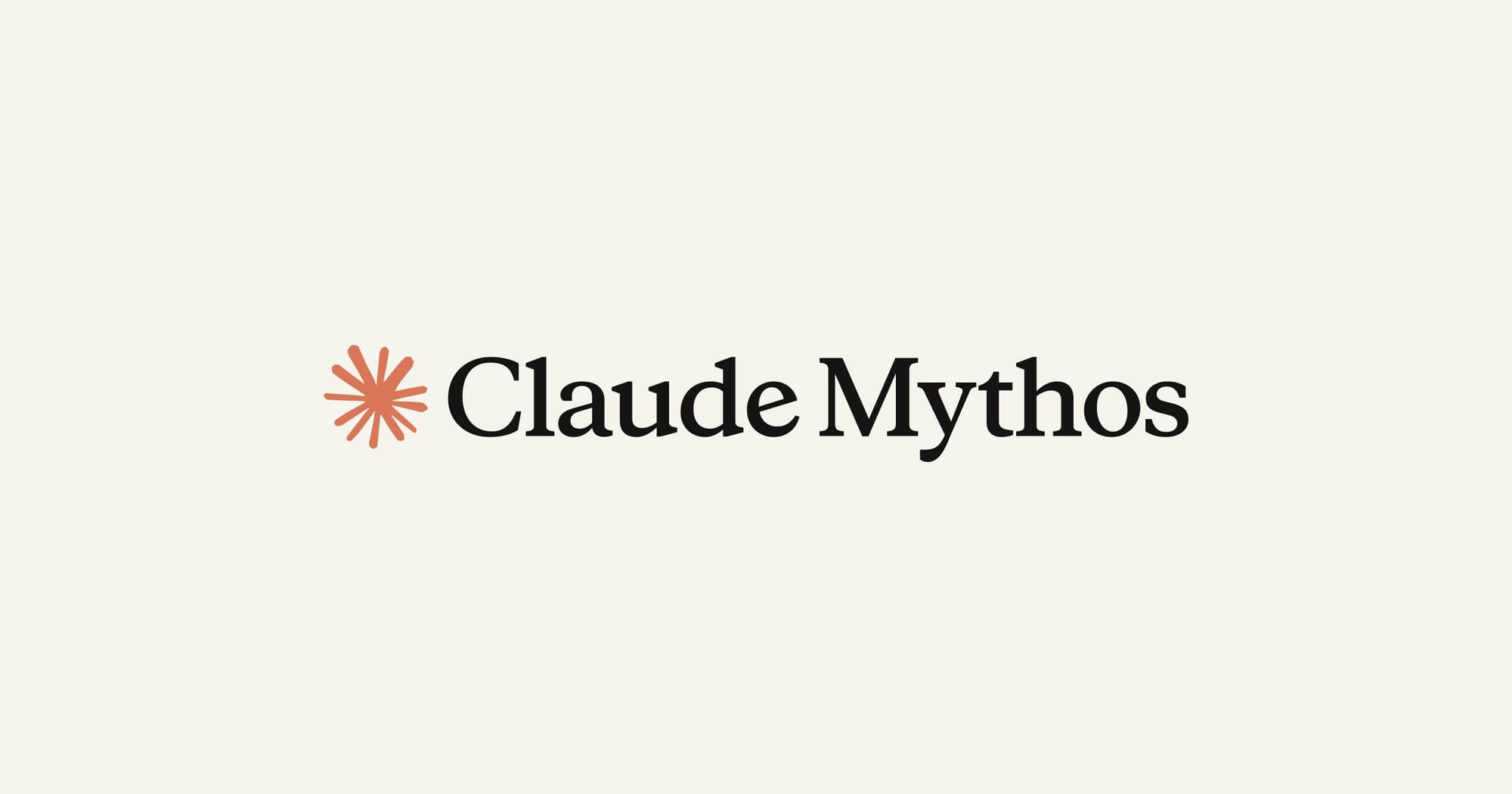 Anthropic 官方 Claude Mythos 字標圖片