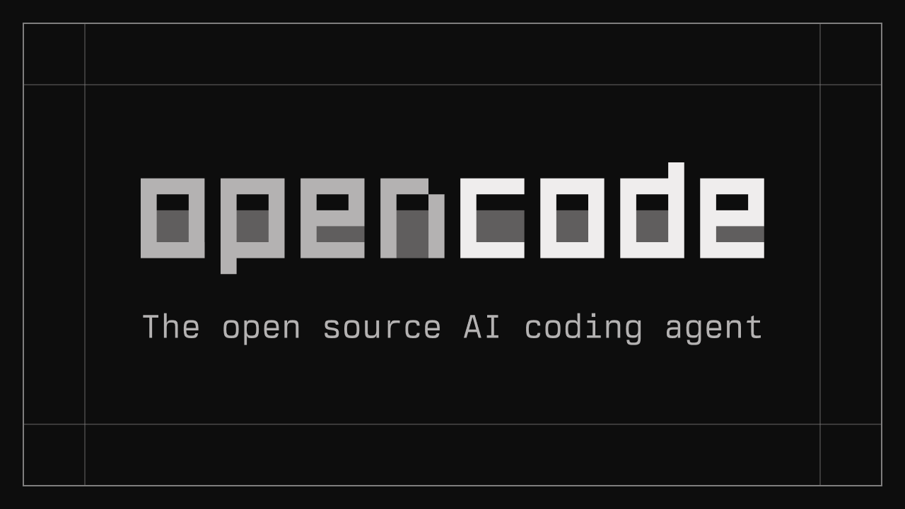GLM 5.3 Flash:OpenCode 官方品牌主視覺,免費模型範圍以正文所列入口為準。