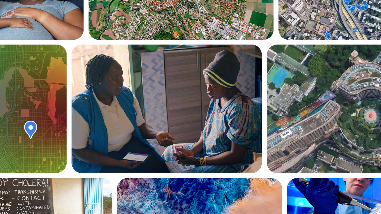 Google Earth AI 官方公共衛生圖像,結合地圖與現場工作