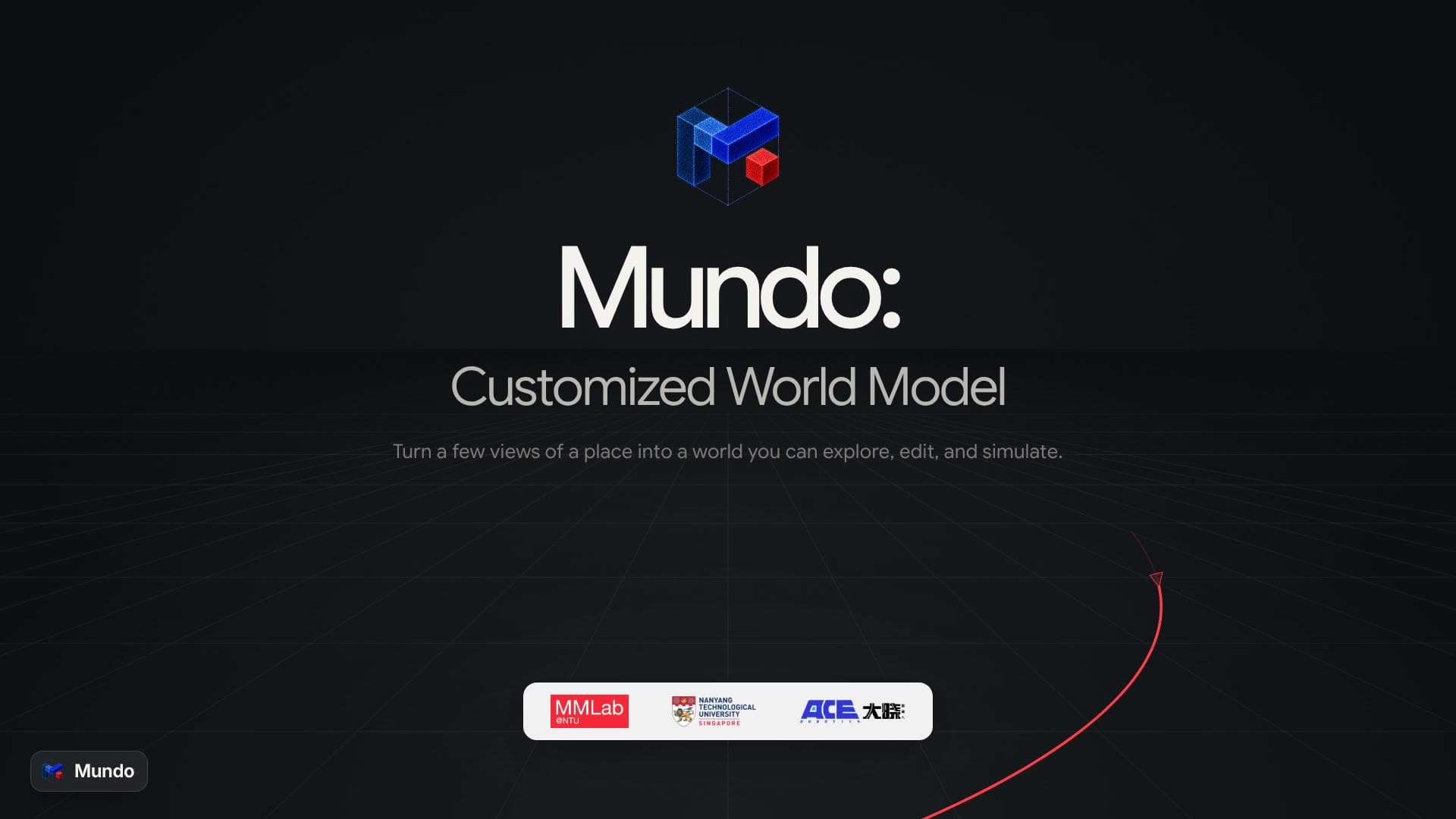 Mundo Customized World Model 原作者研究示範影片標題封面