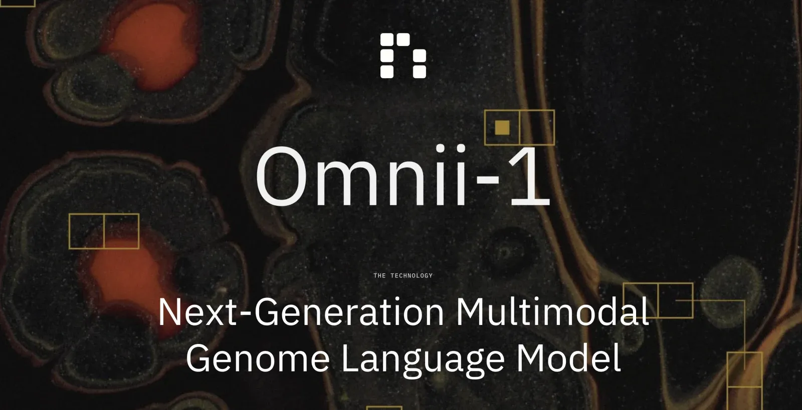 深色背景上寫著 Omnii-1 與 Next-Generation Multimodal Genome Language Model 的官方主視覺