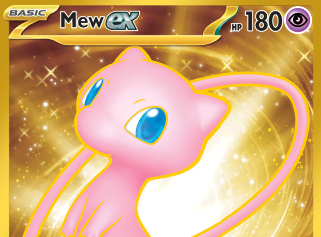 Pokémon Cards 151 原作者專案預覽圖中的金色夢幻 ex 卡面