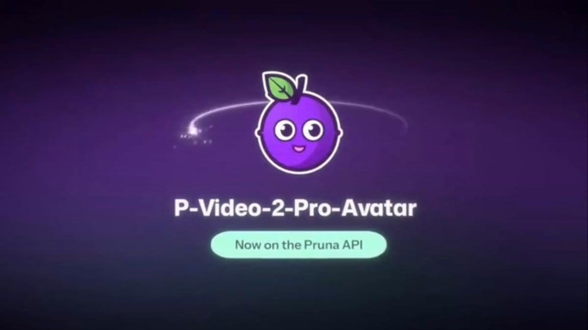 Pruna 推出 P-Video-2-Pro-Avatar官方發布畫面