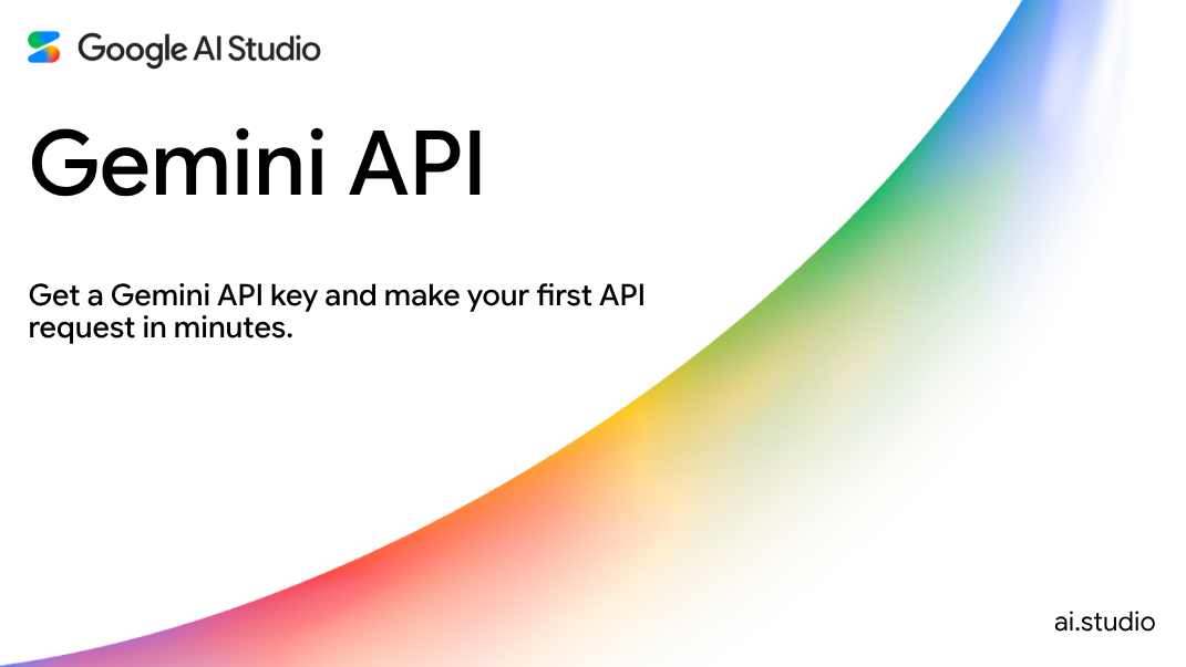 AI Studio Argon:Google AI Studio/Gemini API 官方文件主視覺,非本次帳戶操作截圖。