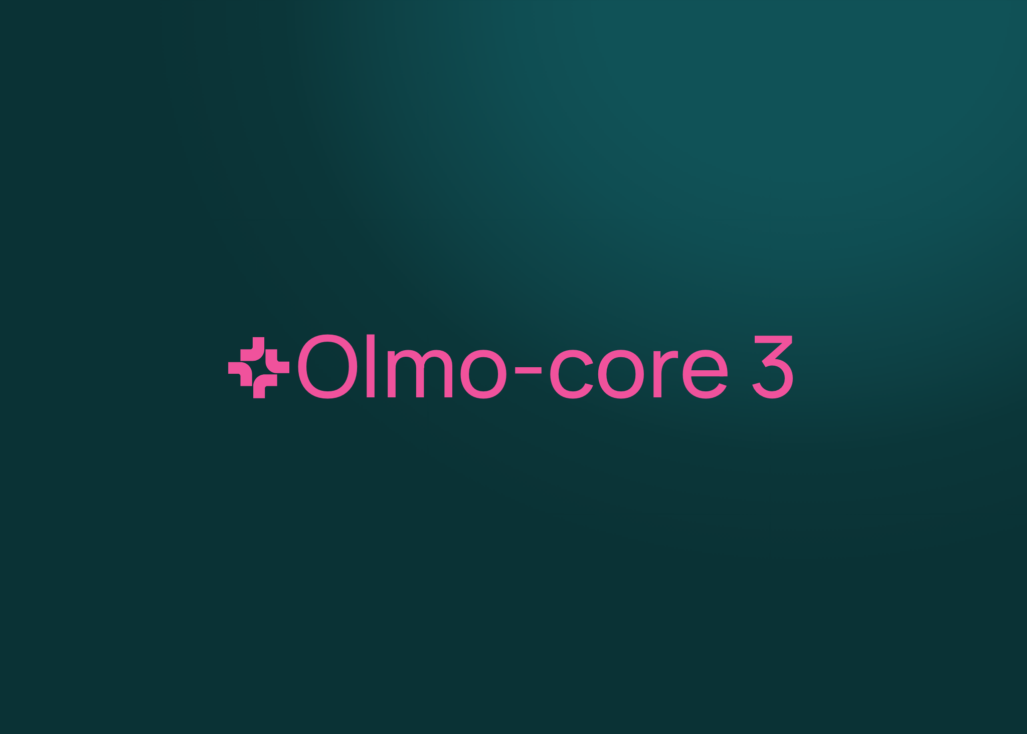 Ai2 Olmo-core 3 官方發布封面。