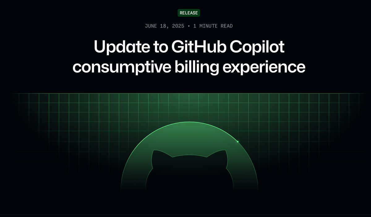 【科技新聞】AI助理幫你寫程式，但「吃到飽」沒了？GitHub Copilot計價新制引爆開發者恐慌
