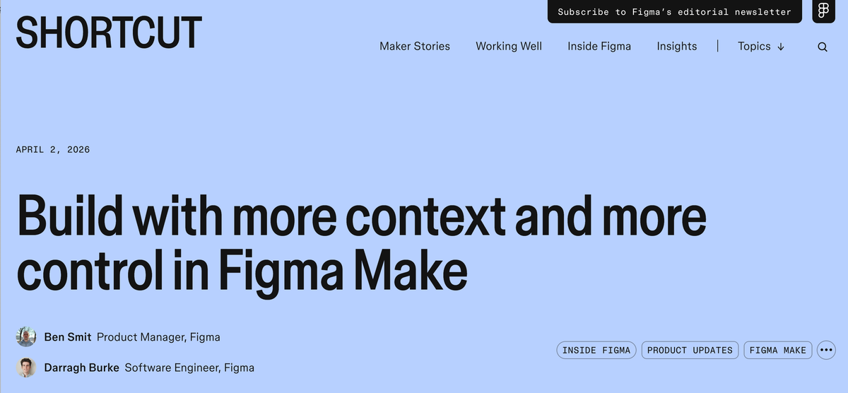 Figma 本週重磅發佈：全面解析 Figma Make Kits 與 Attachments 工作流