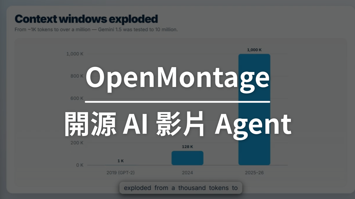 OpenMontage — 開源 AI 影片製作系統爆紅 GitHub