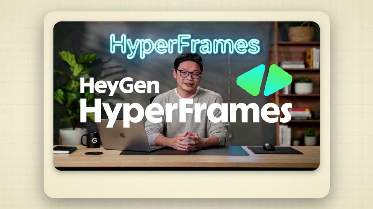 HeyGen HyperFrames Day 1～12 AI 影片工作流官方海報