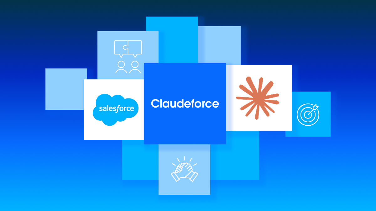 Salesforce 與 Anthropic 推出 Claudeforce 的官方合作主視覺