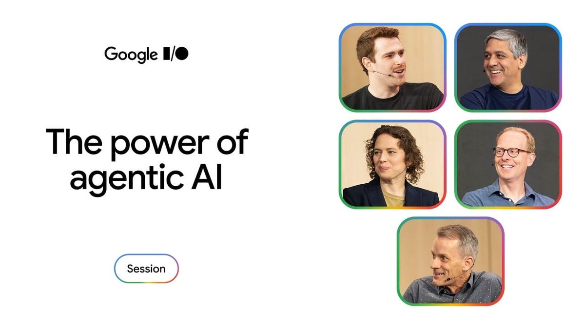 Google I/O 2026 Agentic AI 對談，Jeff Dean 與 Google AI 主管官方合照