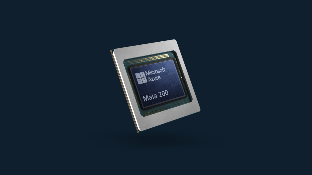Microsoft Azure Maia 200 AI 加速器晶片官方圖片