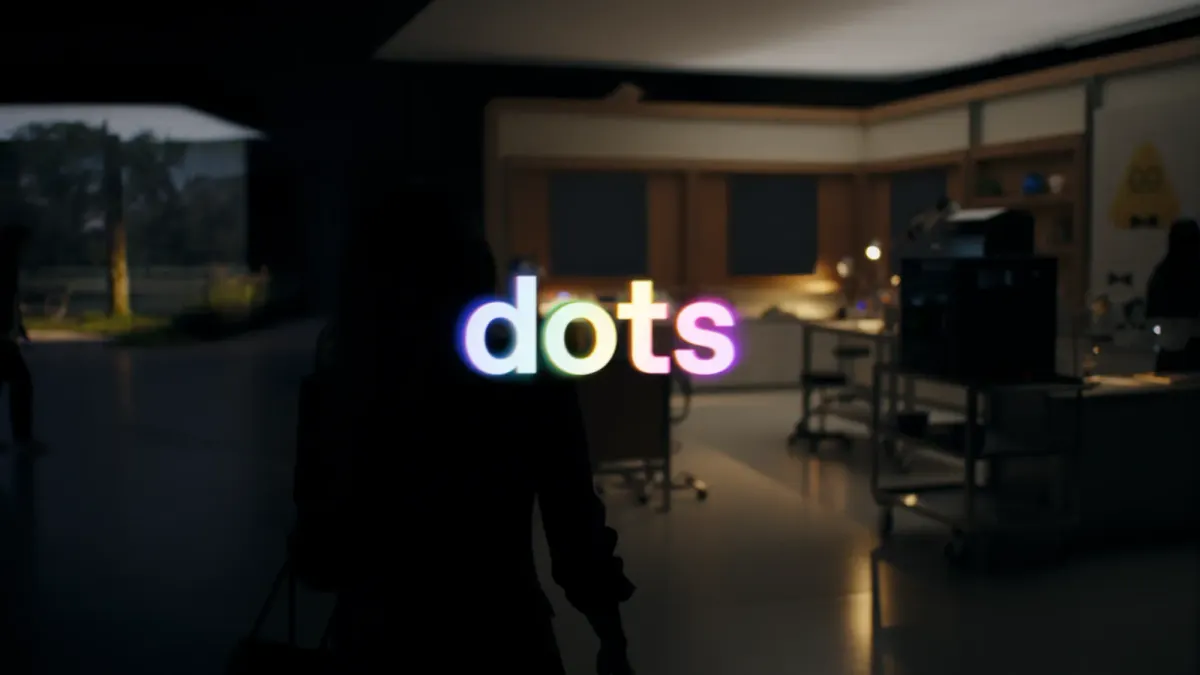 OpenAI DevDay 2026 官方 Dots 影片封面，人物與 AI 智慧體在星空場景中互動