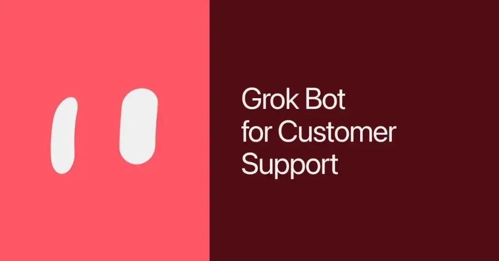 SpaceXAI 官方 Grok Bot 客服案例封面，顯示 Grok Bot for Customer Support 字樣