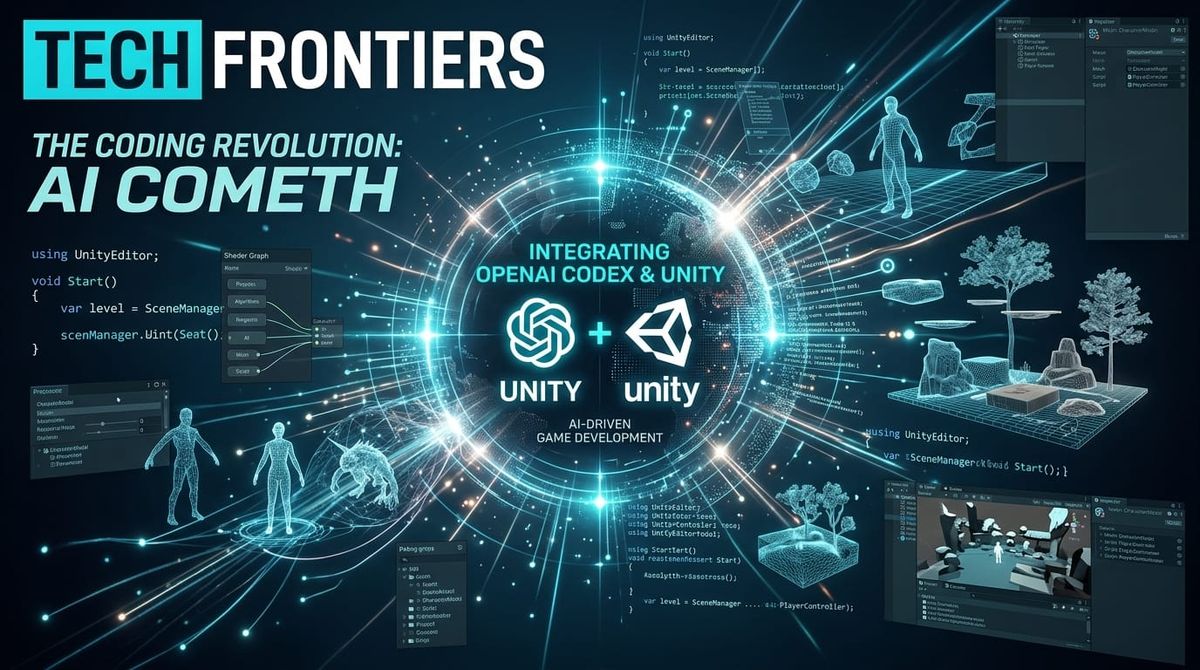 OpenAI Codex 與 Unity 官方聯手打造 AI 遊戲開發新範式主視覺