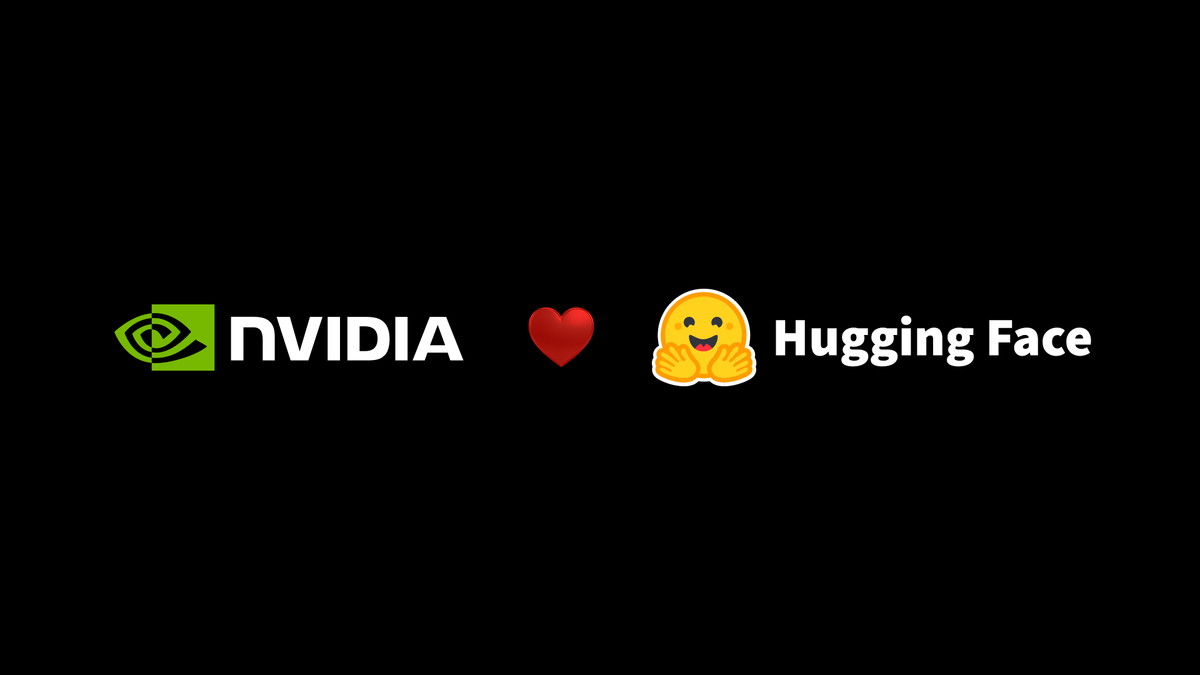 NVIDIA 宣布收購 Hugging Face 的官方品牌主視覺