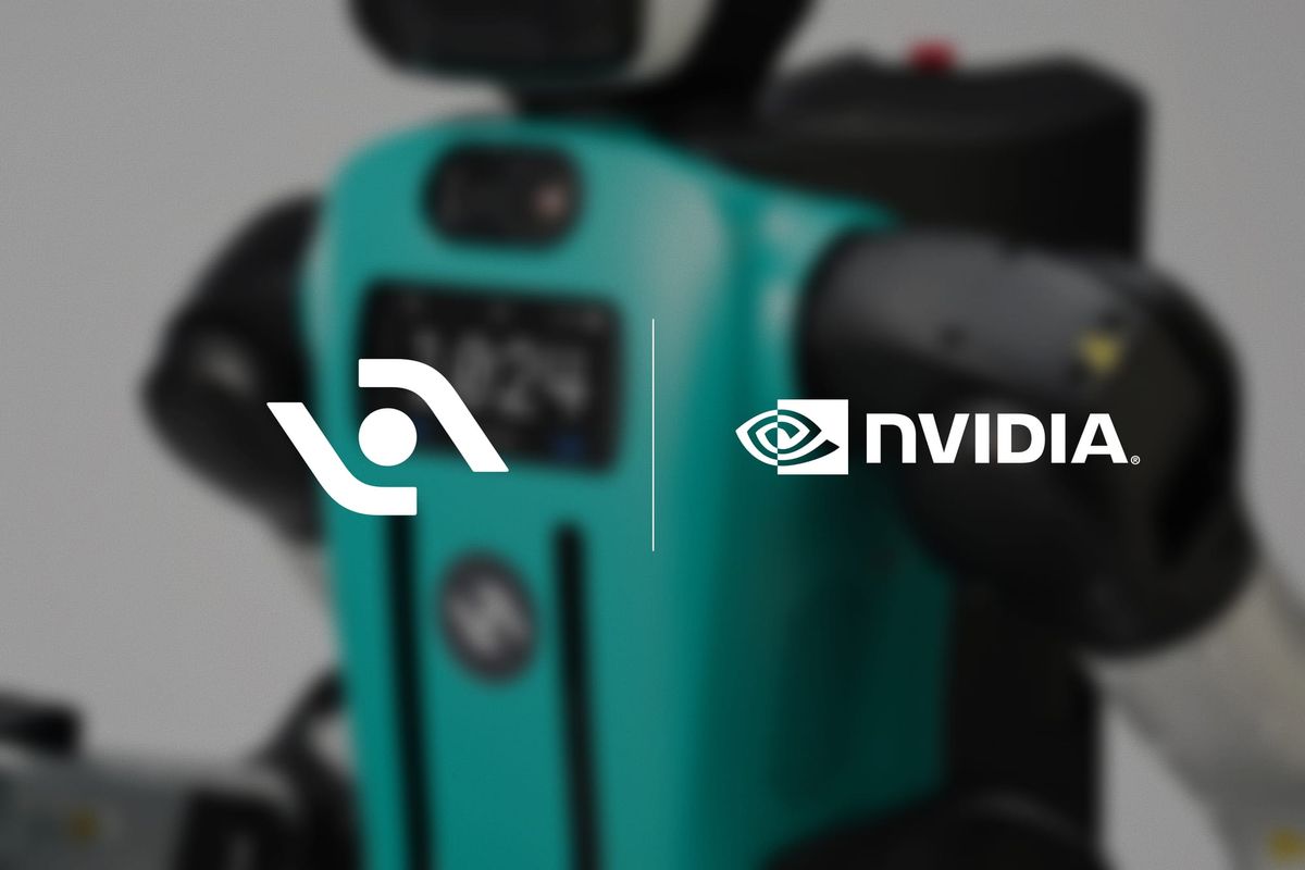 Agility 官方公布的 Digit 5 與 NVIDIA Thor 合作圖片