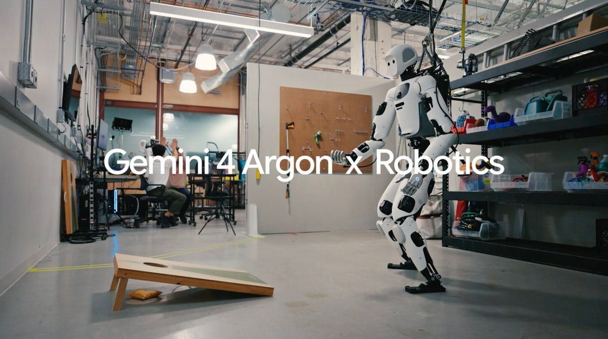 Google DeepMind 的 Gemini 4 Argon 機器人研究影片封面