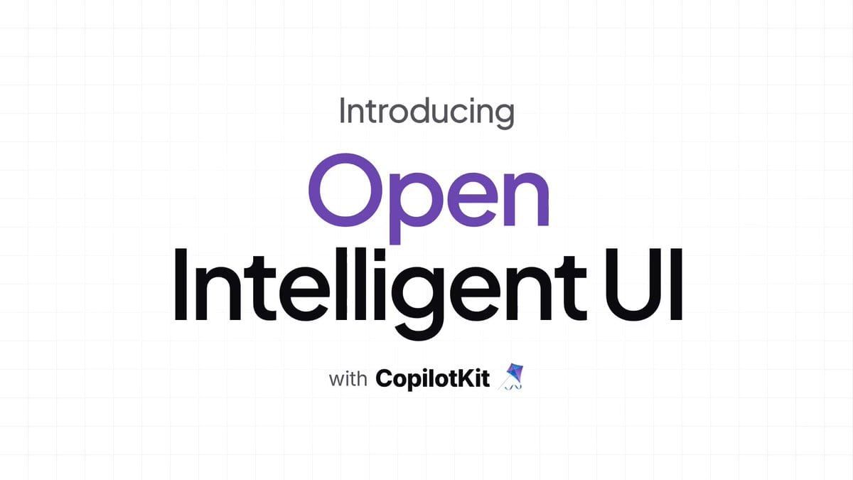 CopilotKit 發布的示範影片預覽畫面