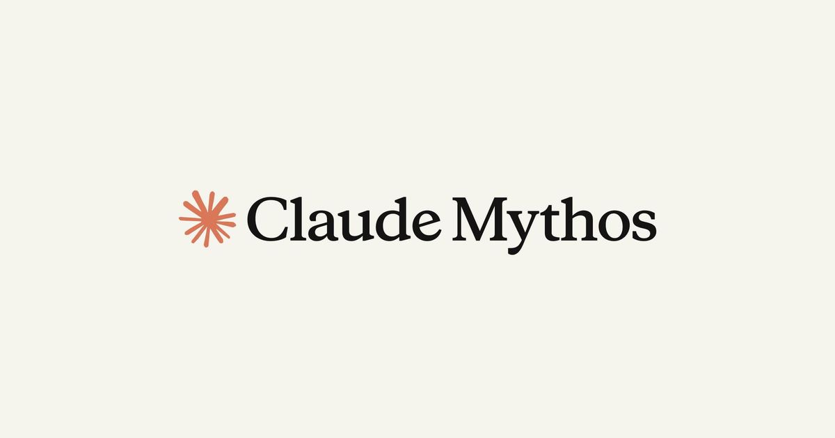 Anthropic 官方 Claude Mythos 字標圖片