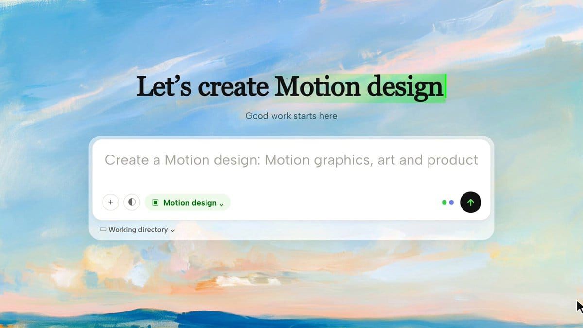 OpenDesign Motion：OpenDesign Motion 官方動畫製作示範畫面。