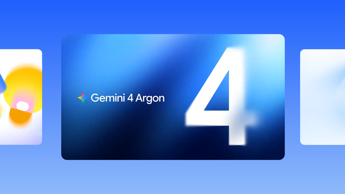 Google 官方九月 AI 更新主視覺，顯示 Gemini 4 Argon