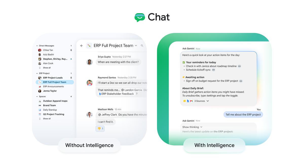 Google Chat Gemini 官方或原始專案示意素材
