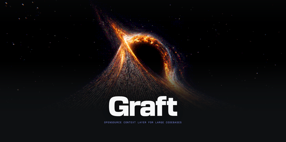 Graft 官方橫幅，介紹供 AI 程式助手使用的程式脈絡層