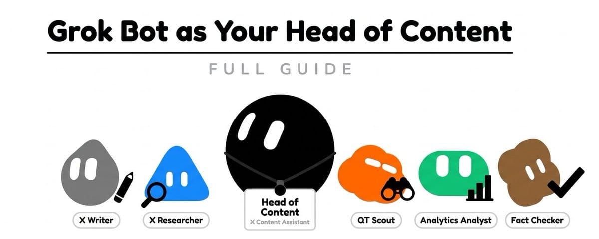 Head of Content 帶領 X Writer、Researcher、Analytics 與 Fact Checker 的角色圖