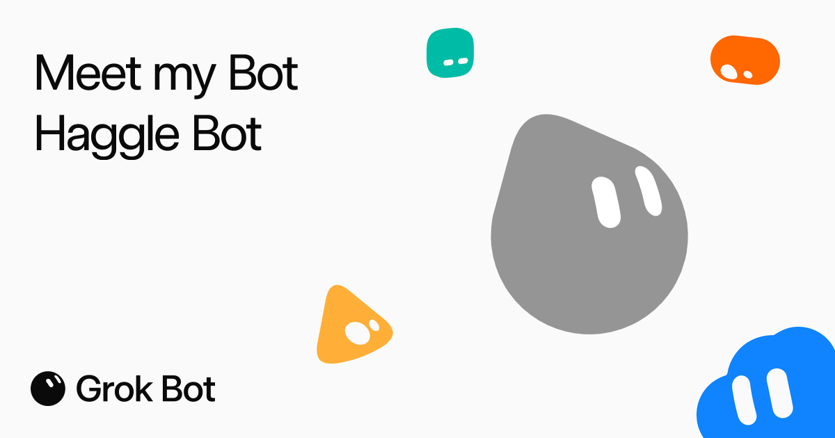 Haggle Bot 原始來源介紹圖
