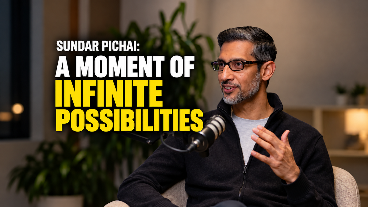 Sundar Pichai 在 Big Technology Podcast 受訪的官方標題圖片