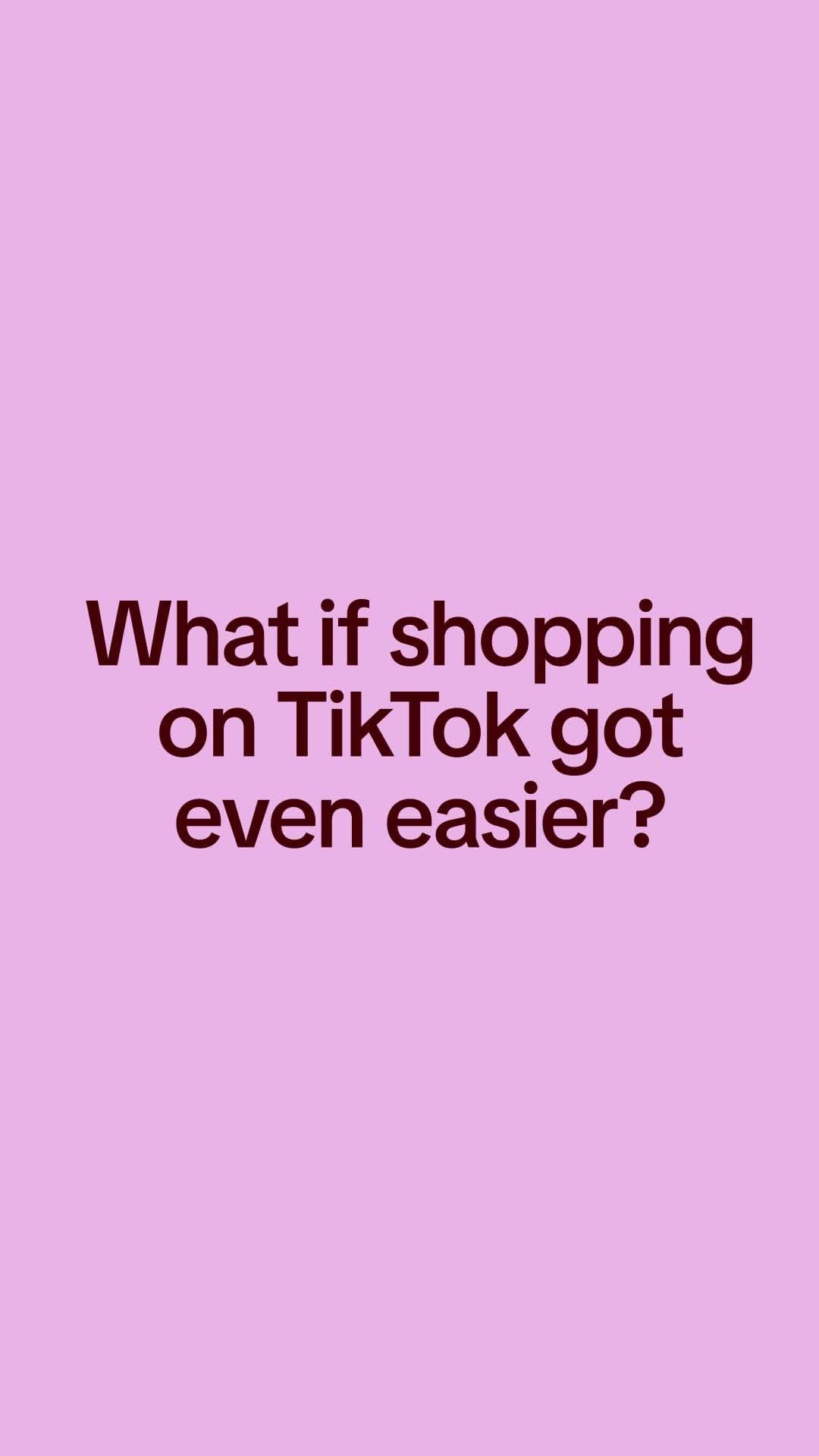 TikTok 官方 AI 商務展示影片一秒處的畫面