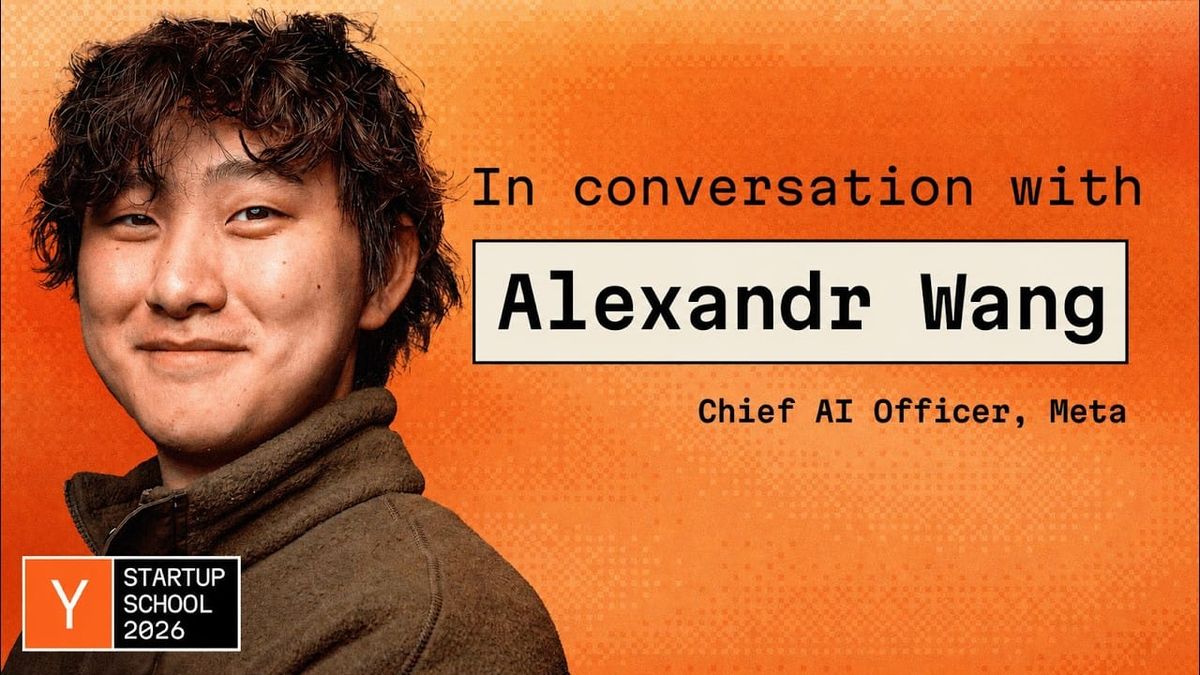 YC Startup School 2026 的 Alexandr Wang 官方訪談封面