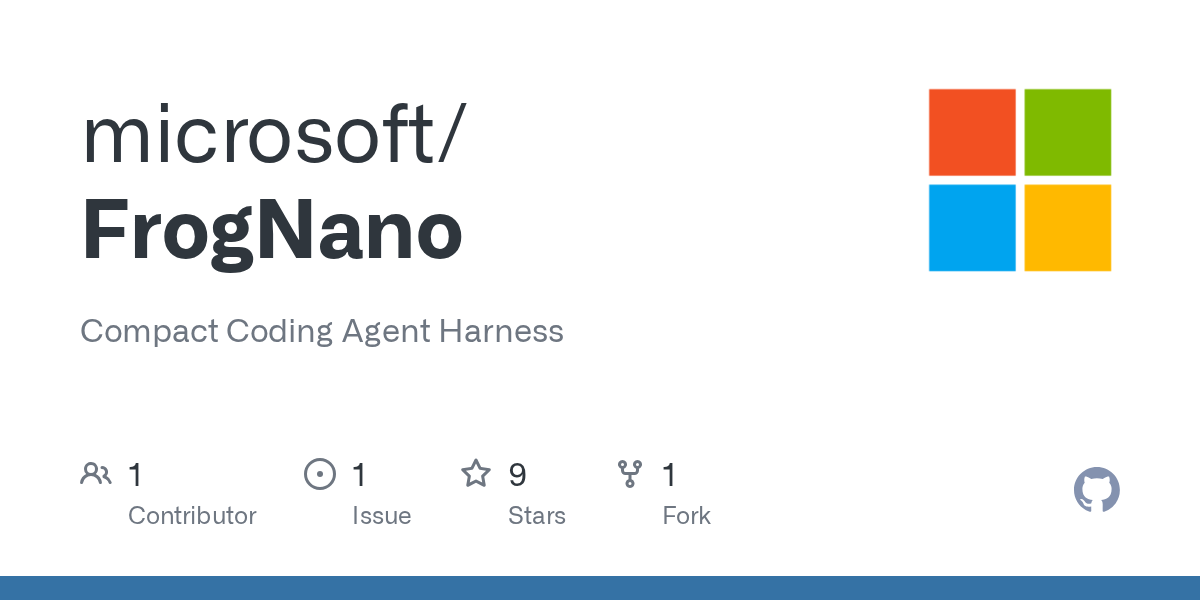 Microsoft FrogNano 官方程式庫分享圖。
