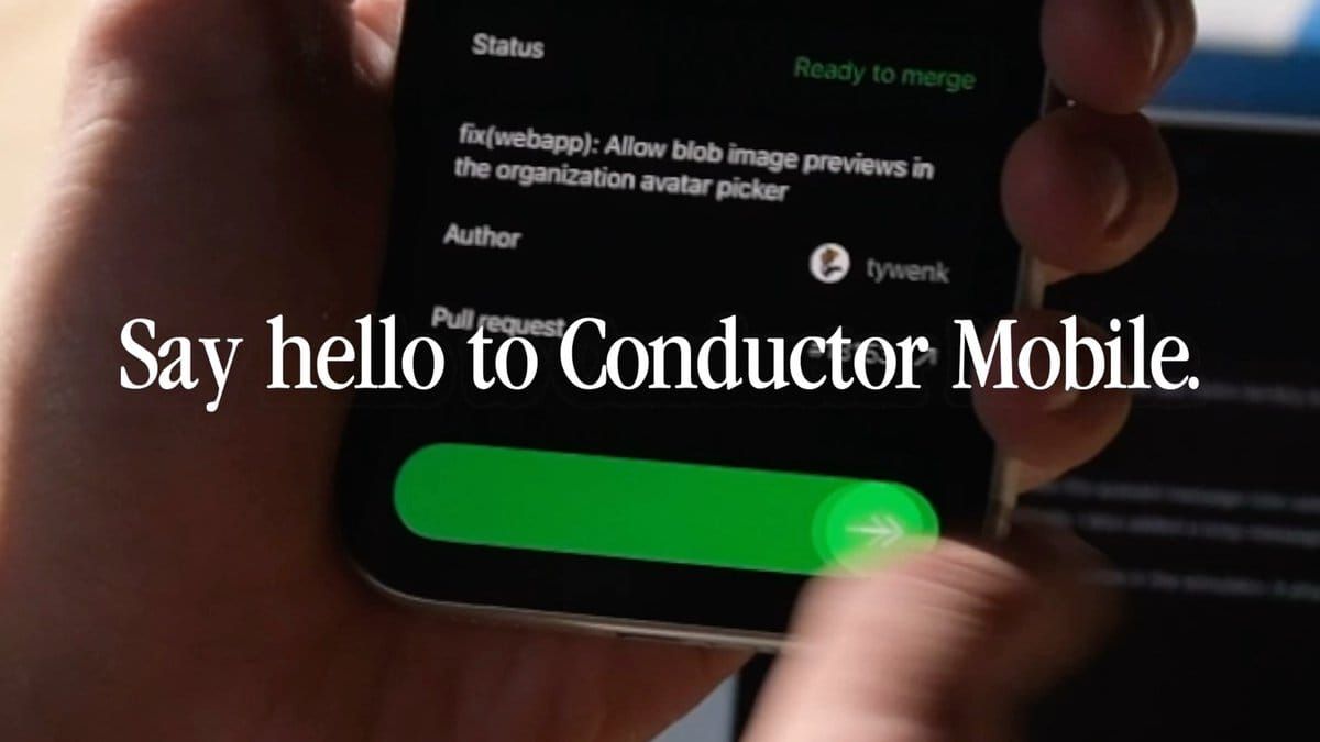 Conductor Mobile 官方影片預覽，展示手機操作雲端代理。