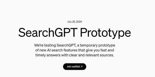 OpenAI 推出「SearchGPT」挑戰 Google 搜尋市場