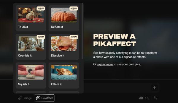 Pika Labs 推出 Pikaffects：一鍵生成超現實特效影片的神器！